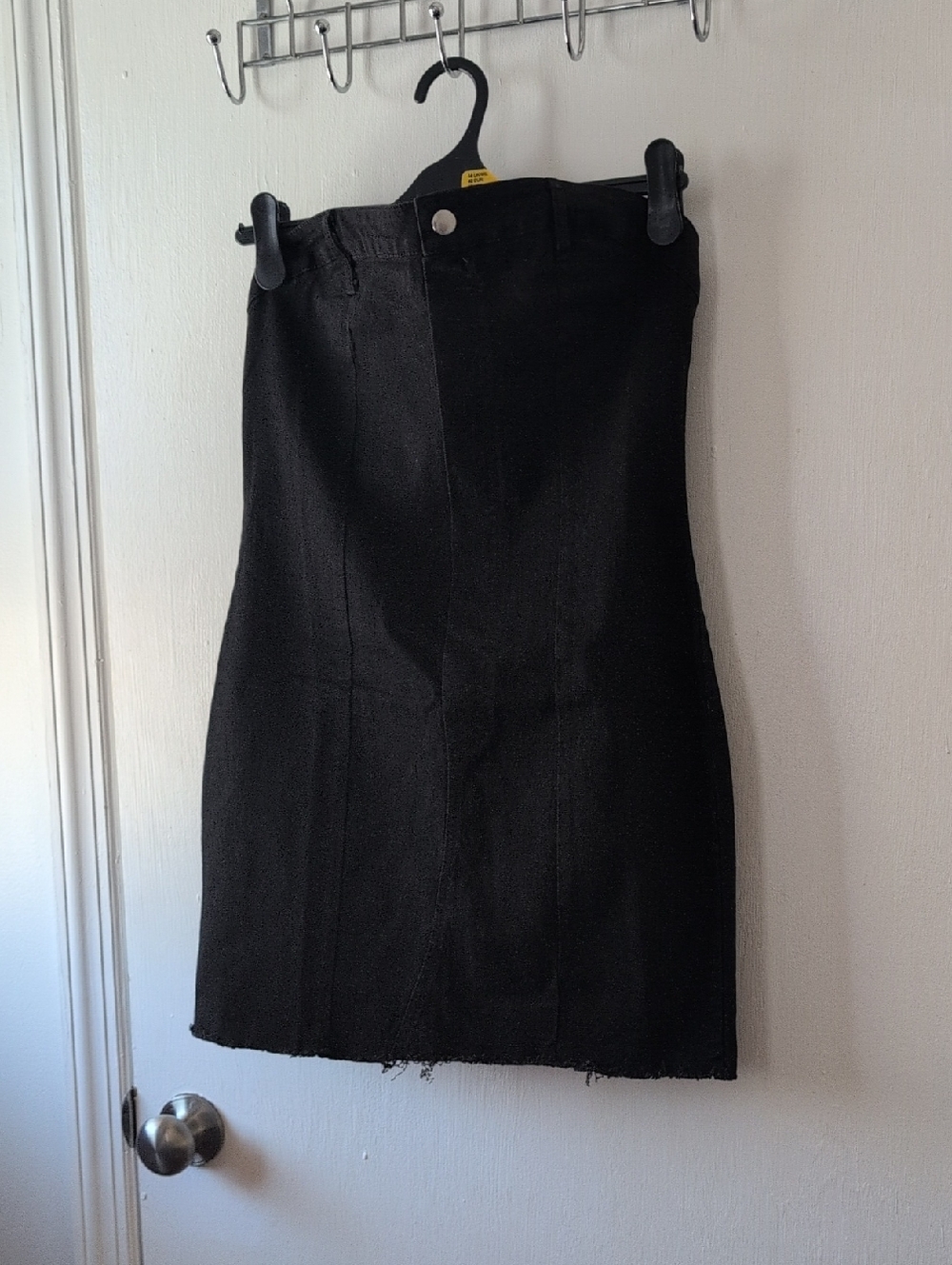 Classic Black Women's Denim Mini Skirt